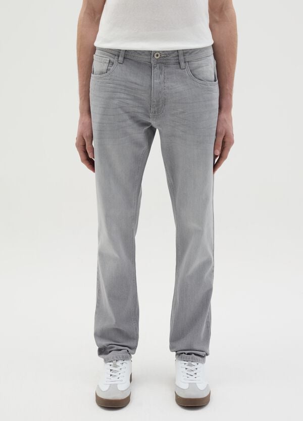 Ovs Jeans Slim Fit Con Scoloriture