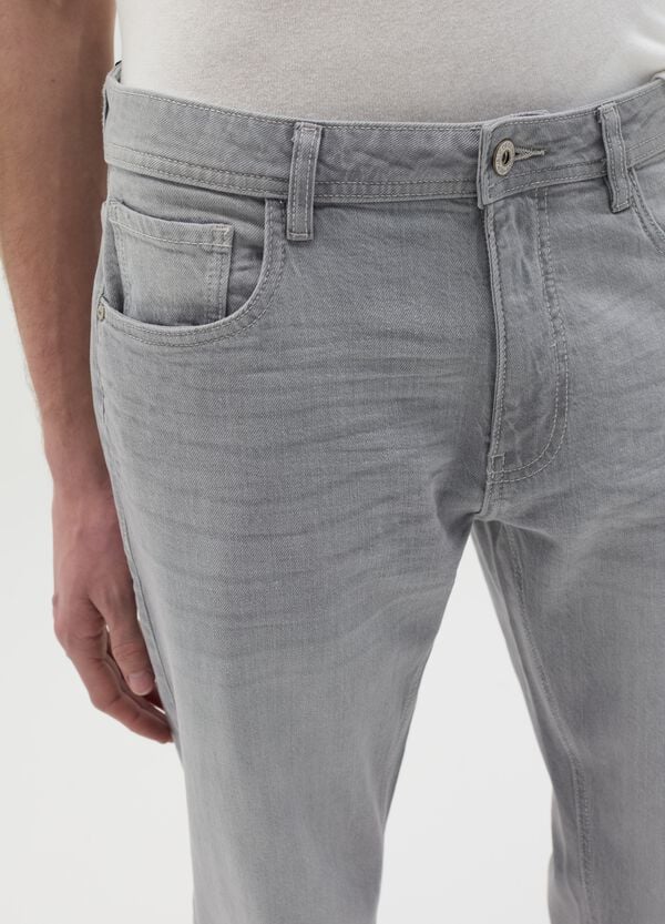 Ovs Jeans Slim Fit Con Scoloriture