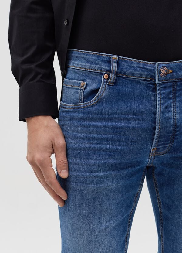 Ovs Jeans Slim Fit Con Scoloriture