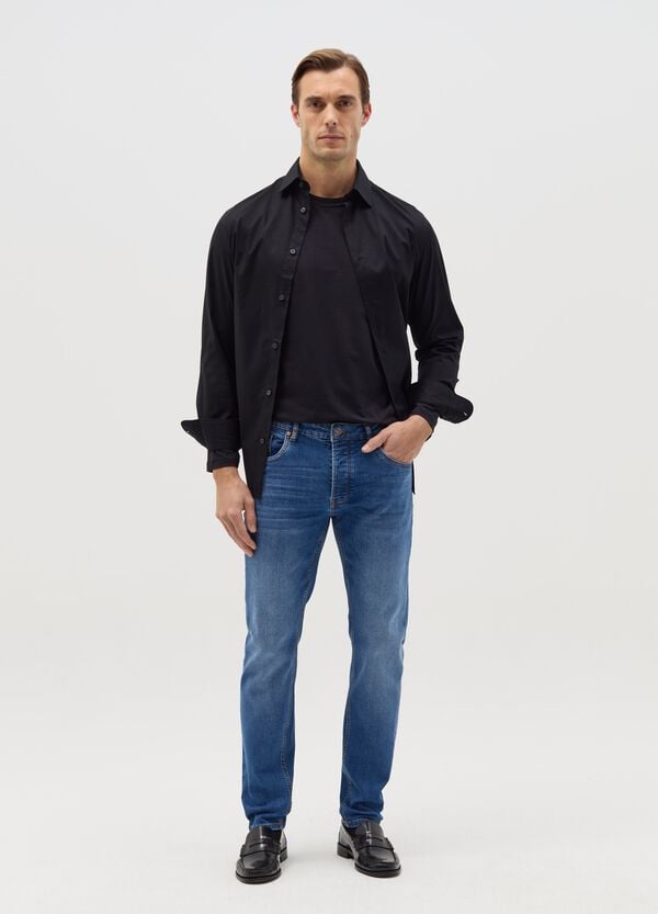 Ovs Jeans slim fit con scoloriture