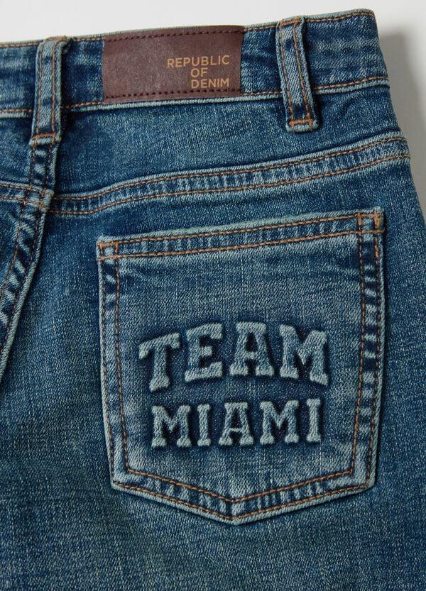 Ovs Jeans Straight Fit Con Abrasioni E Stampa