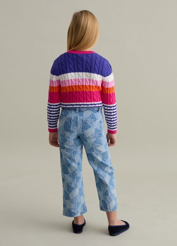 Ovs Jeans Straight Fit Effetto Patchwork