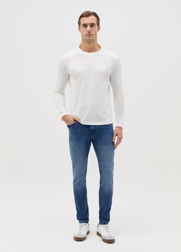 Ovs Jeans super skinny fit con scoloriture