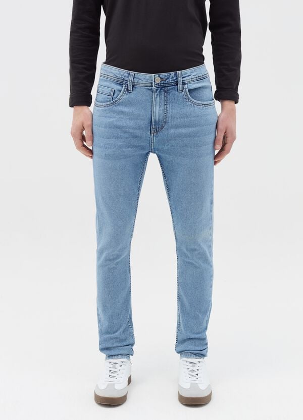 Ovs Jeans Super Skinny Fit Con Scoloriture