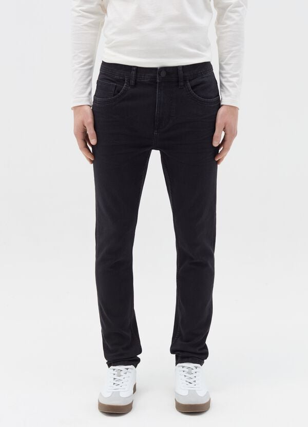 Ovs Jeans Super Skinny Fit Con Scoloriture