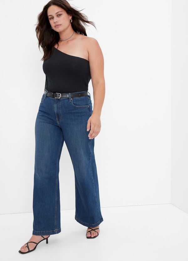 Ovs Jeans Wide Leg A Vita Alta