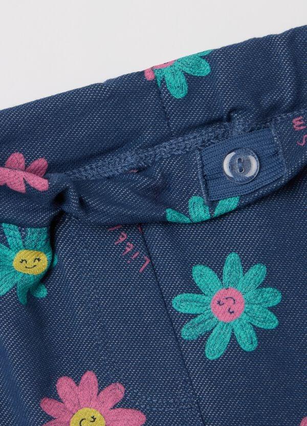 Ovs Jeggings Con Stampa Fiori "lucky Flower"