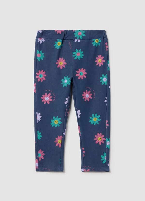 Ovs Jeggings con stampa fiori "lucky flower"