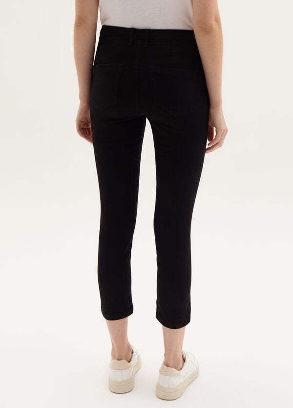 Ovs Jeggings Crop Skinny Fit Con Spacchetti