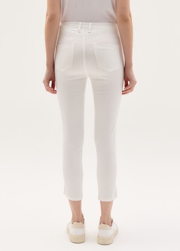 Ovs Jeggings Crop Skinny Fit Con Spacchetti