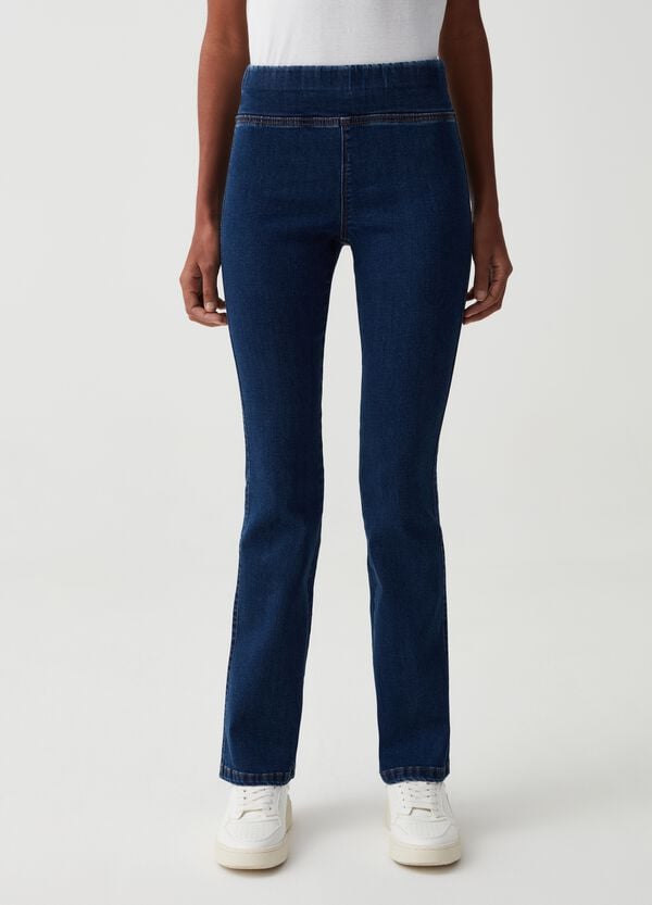 Ovs Jeggings Flare Fit Stretch