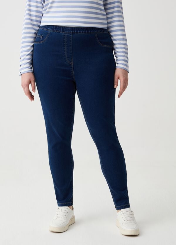 Ovs Jeggings Stretch Con Tasche Curvy