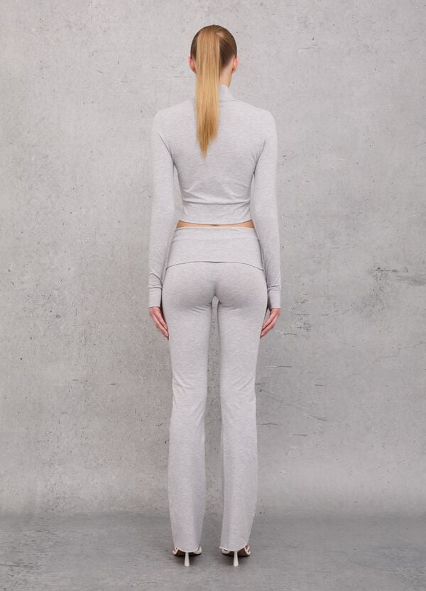 Ovs Jersey Yoga Pants Grey Mélange