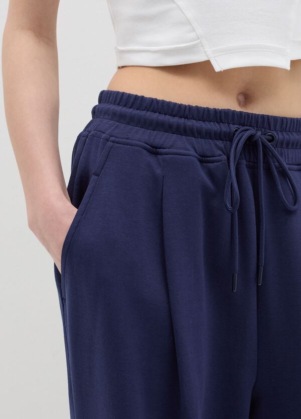 Ovs Joggers A Gamba Larga Con Dettaglio In Vita