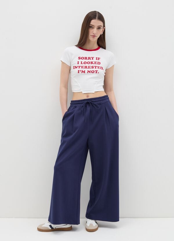 Ovs Joggers a gamba larga con dettaglio in vita