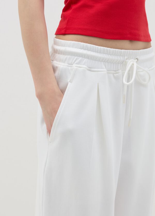 Ovs Joggers A Gamba Larga Con Dettaglio In Vita