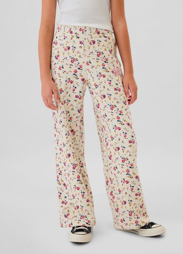 Ovs Joggers A Gamba Larga Con Ricamo Logo