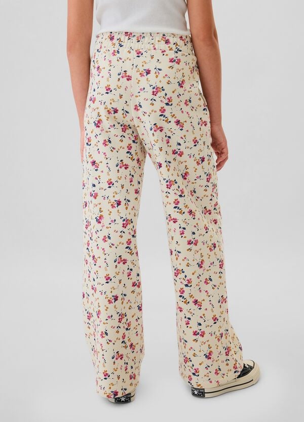 Ovs Joggers A Gamba Larga Con Ricamo Logo