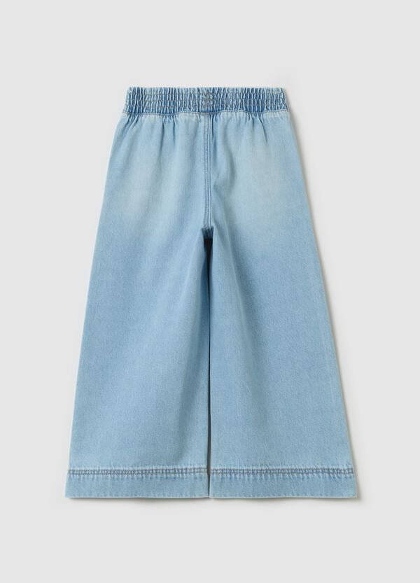 Ovs Joggers A Gamba Larga In Denim