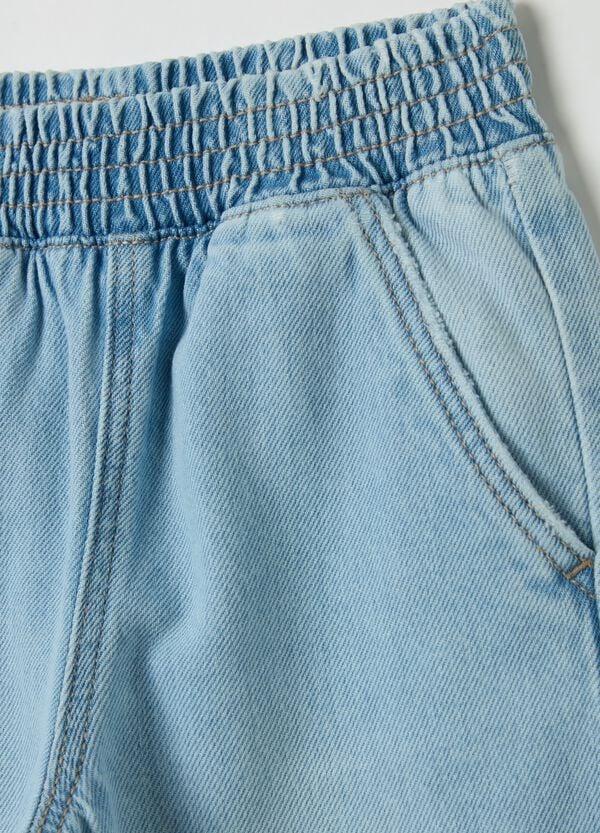 Ovs Joggers A Gamba Larga In Denim