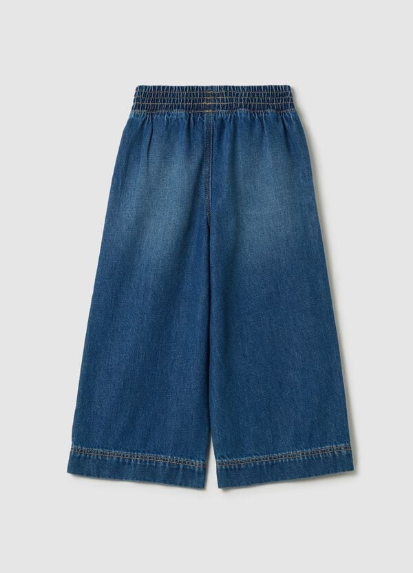 Ovs Joggers A Gamba Larga In Denim