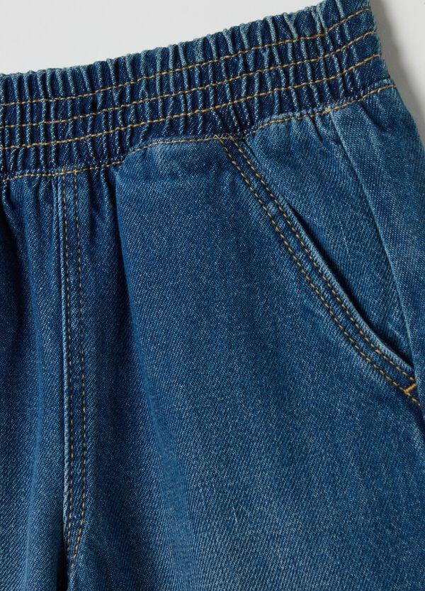 Ovs Joggers A Gamba Larga In Denim