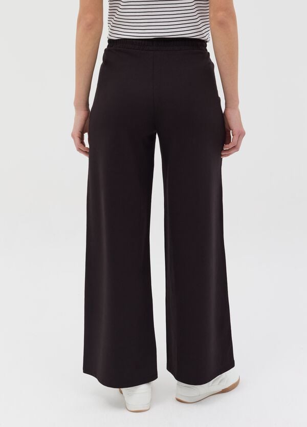 Ovs Joggers A Gamba Larga In Felpa