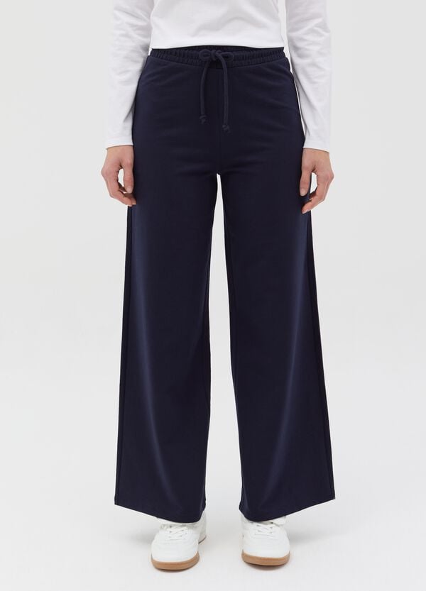 Ovs Joggers A Gamba Larga In Felpa