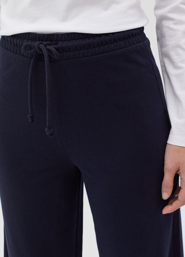 Ovs Joggers A Gamba Larga In Felpa