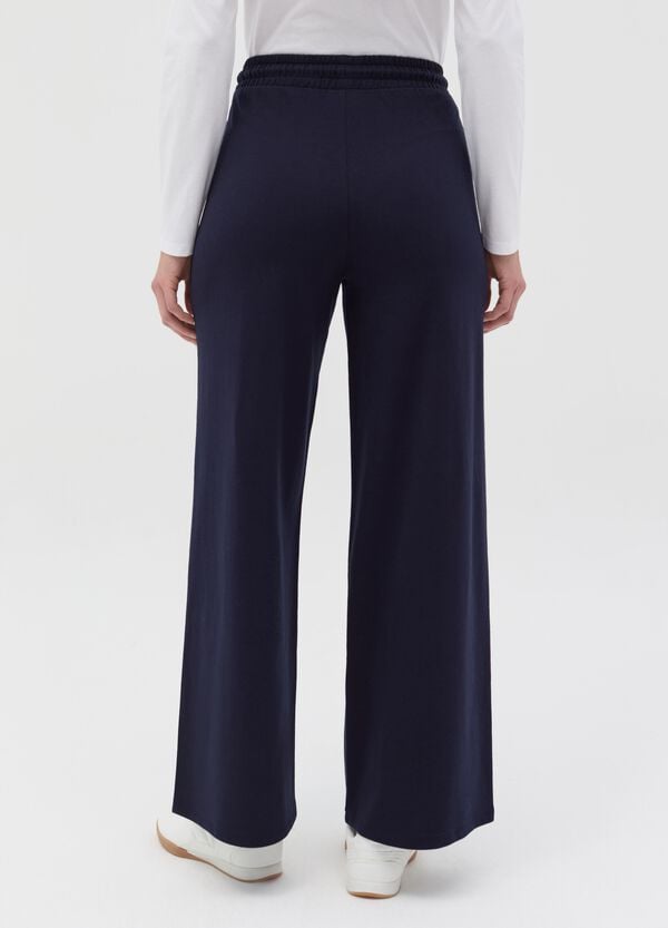 Ovs Joggers A Gamba Larga In Felpa