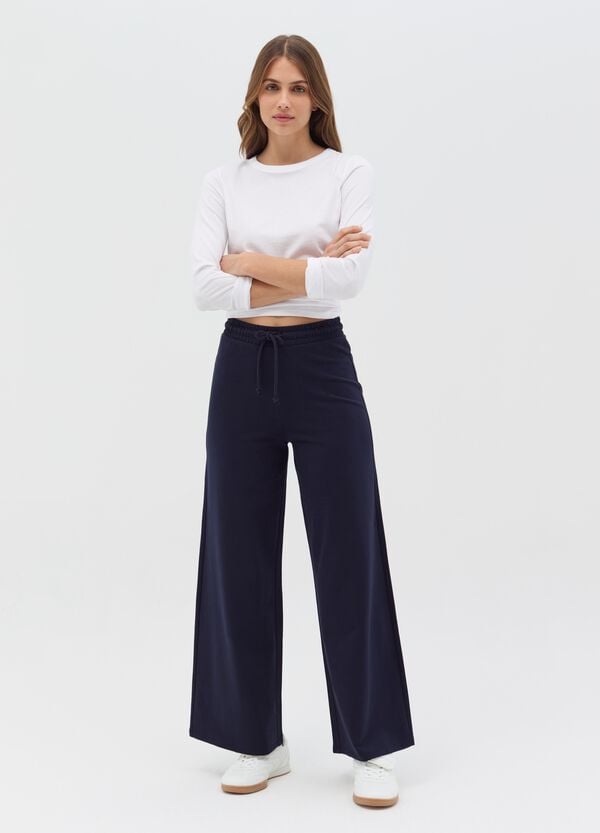 Ovs Joggers a gamba larga in felpa