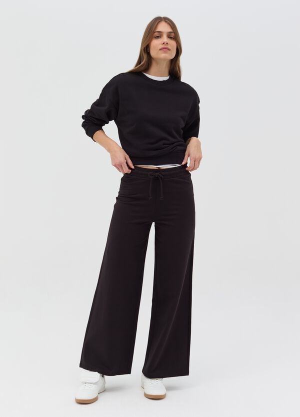 Ovs Joggers a gamba larga in felpa