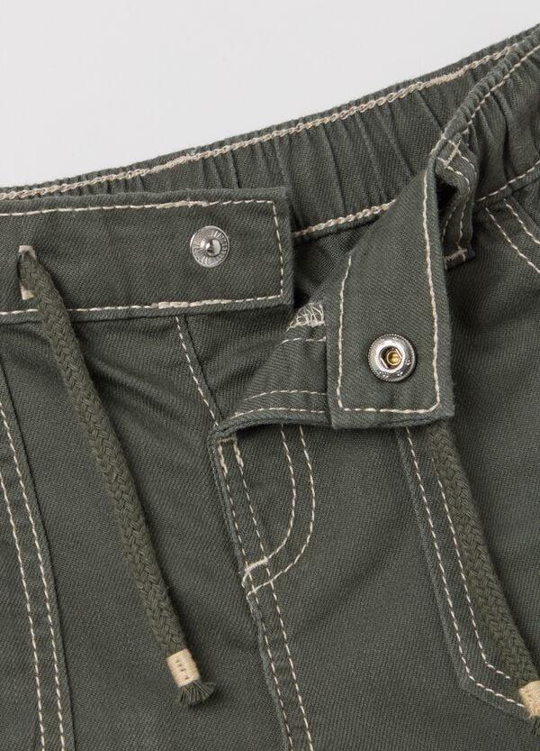 Ovs Joggers Cargo Con Coulisse In Cotone E Lyocell