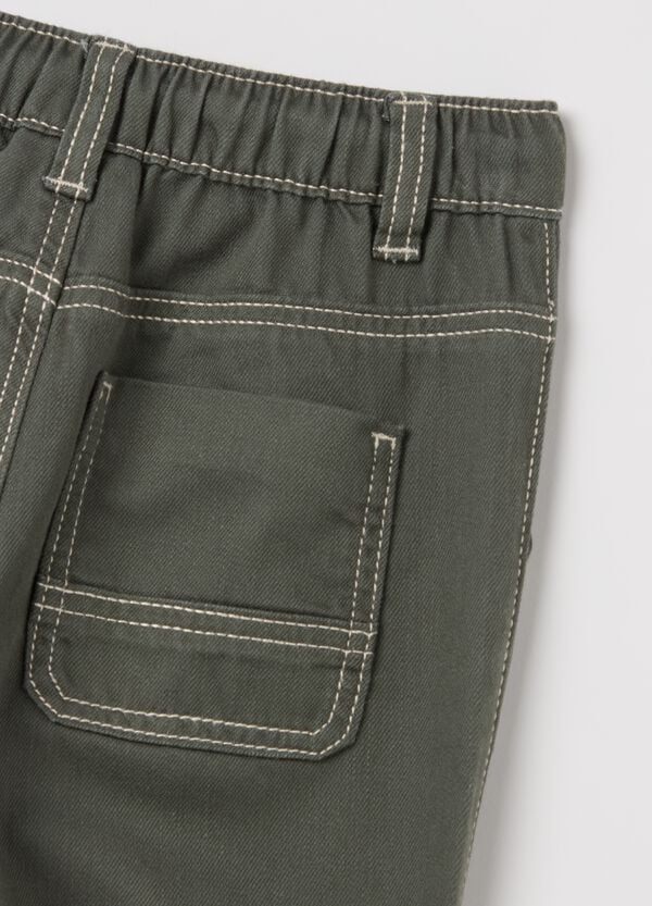 Ovs Joggers Cargo Con Coulisse In Cotone E Lyocell