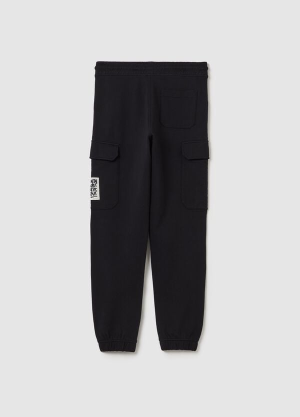 Ovs Joggers Cargo In Cotone Con Coulisse