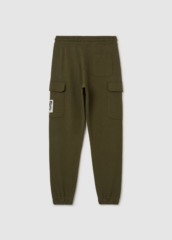 Ovs Joggers Cargo In Cotone Con Coulisse