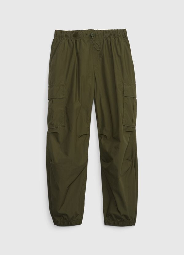 Ovs Joggers cargo in cotone con coulisse
