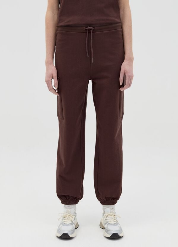 Ovs Joggers Cargo In Felpa