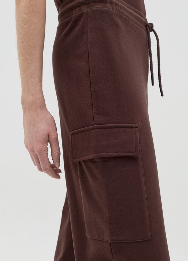 Ovs Joggers Cargo In Felpa