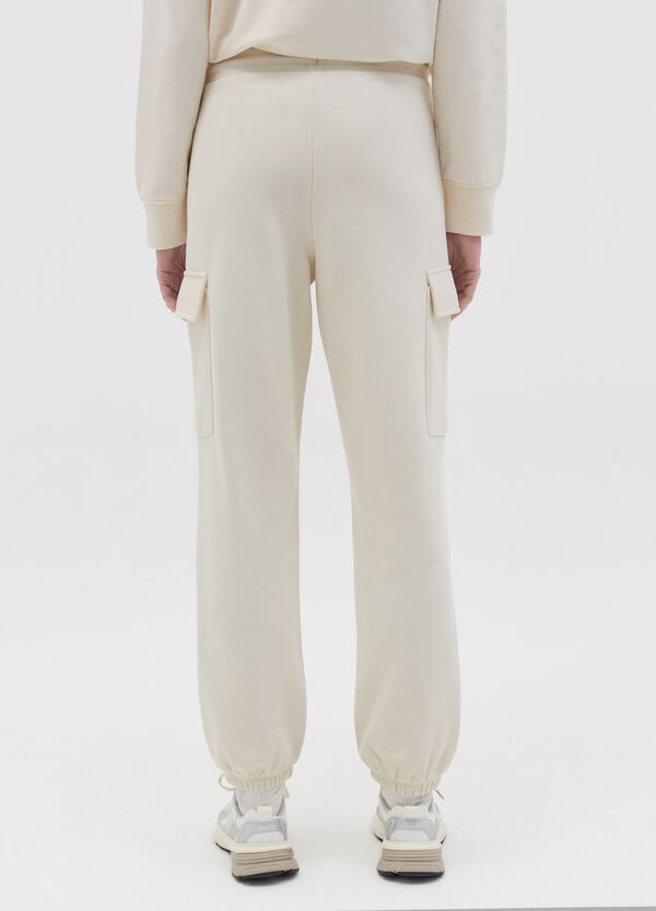 Ovs Joggers Cargo In Felpa Con Coulisse