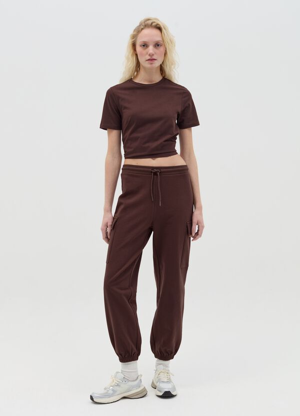 Ovs Joggers cargo in felpa