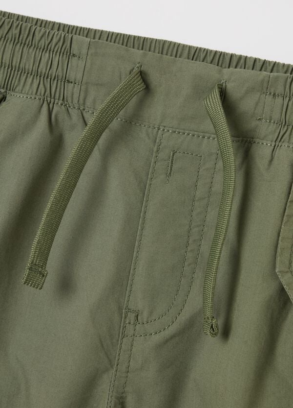 Ovs Joggers Cargo In Tela Di Cotone Con Coulisse