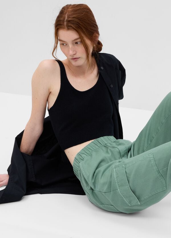 Ovs Joggers Cargo In Twill