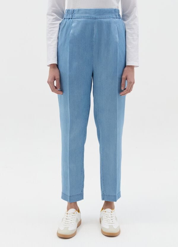 Ovs Joggers Carrot Fit Effetto Denim