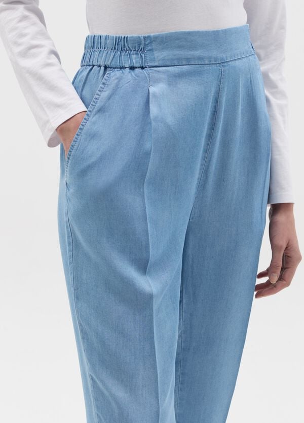 Ovs Joggers Carrot Fit Effetto Denim