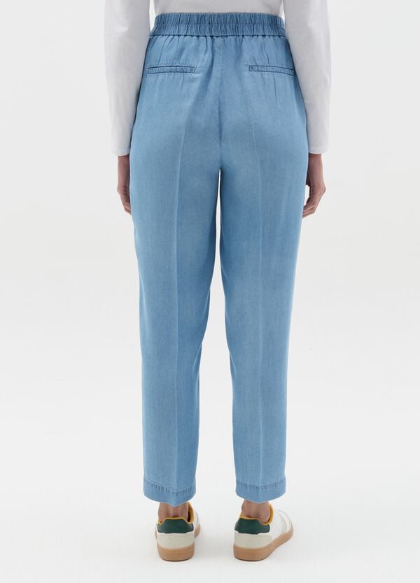 Ovs Joggers Carrot Fit Effetto Denim