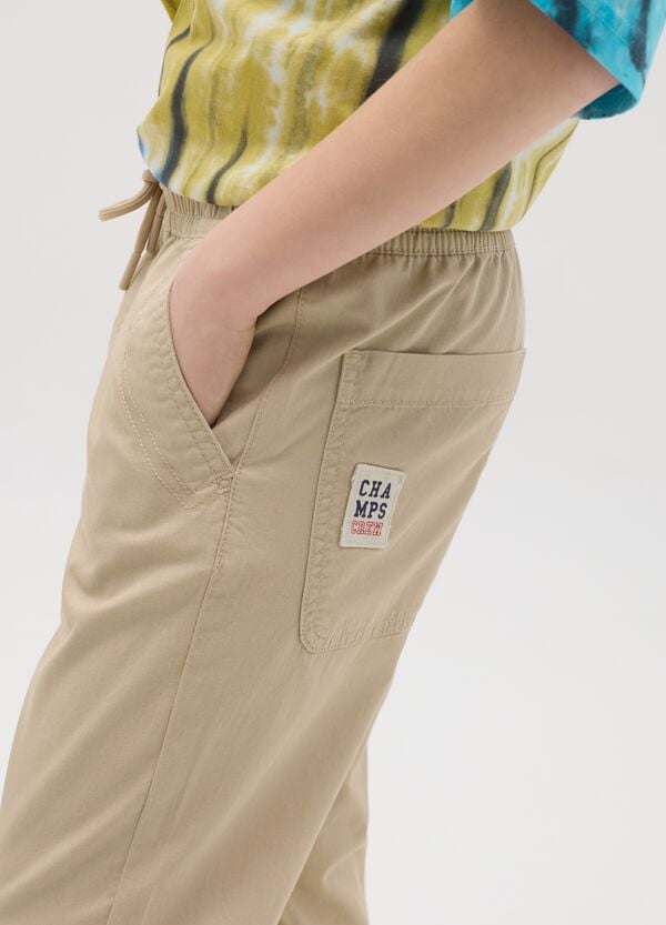 Ovs Joggers Chino In Tela Con Coulisse