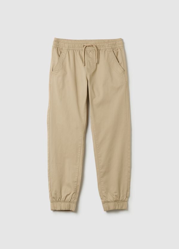 Ovs Joggers Chino In Tela Con Coulisse