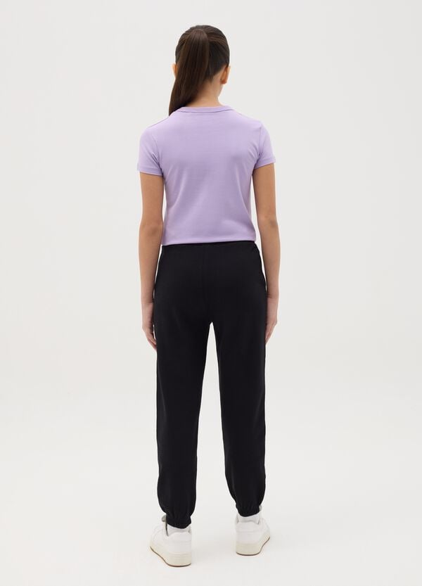 Ovs Joggers Con Coulisse E Stampa Fiamme "Hope"