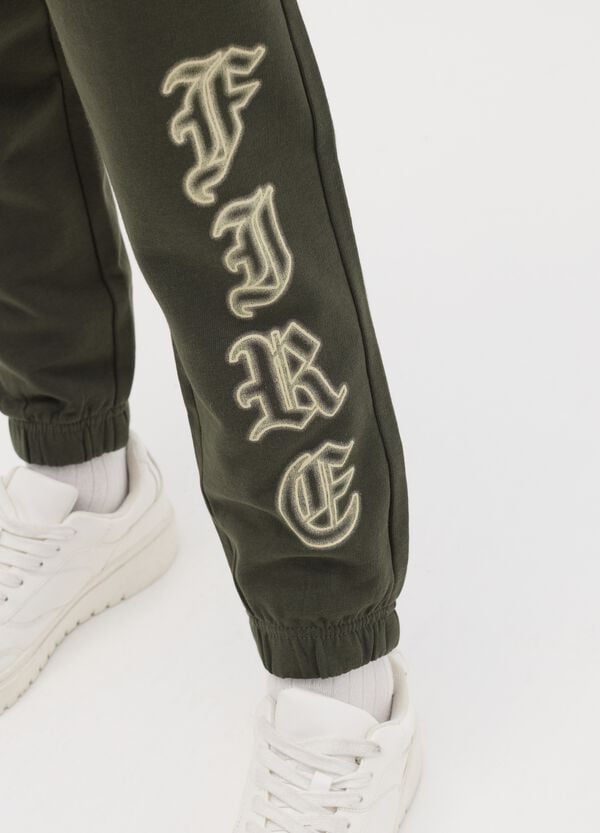 Ovs Joggers Con Coulisse E Stampa "Fire"